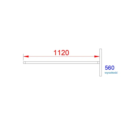 Masă de diagnostic pliabilă 112 × 56 cm TTFT-01.png