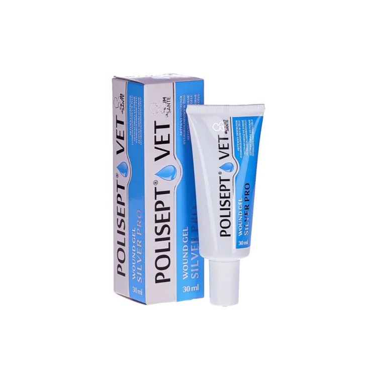 Polisept VET Wound Gel SILVER PRO na rany 30 ml.png