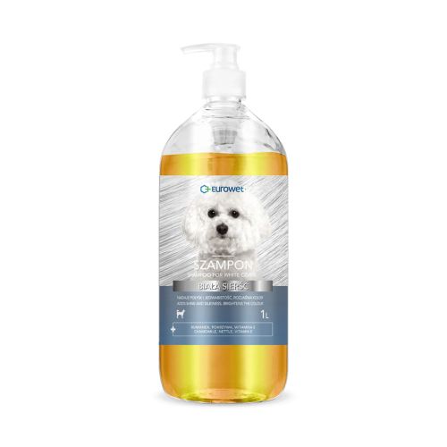 Șampon pentru blană albă pentru câini Eurowet Szampon biała sierść dla psa Eurowet 1 l.jpg