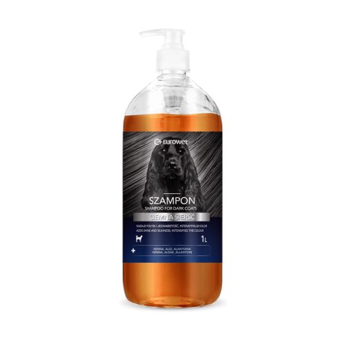 Șampon pentru păr negru pentru câini Eurowet Szampon ciemna sierść dla psa Eurowet 1l.jpg