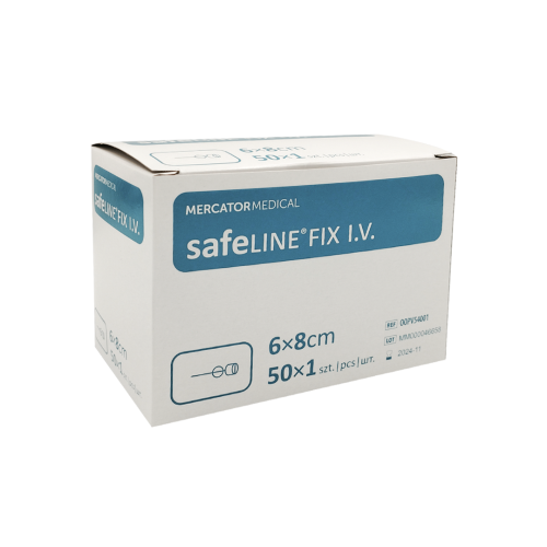 Plasture de fixare a canulei Safeline 6x8 cm Plaster do mocowania kaniul Safeline 6x8 cm.png