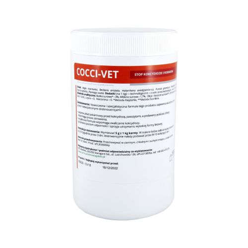 COCCI-VET oprește coccidia și viermii COCCI-VET stop kokcydiom i robakom 500g.jpg