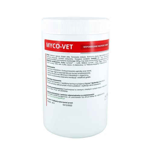 MYCO-VET suport pentru ficat și rinichi MYCO-VET 500 g.jpg