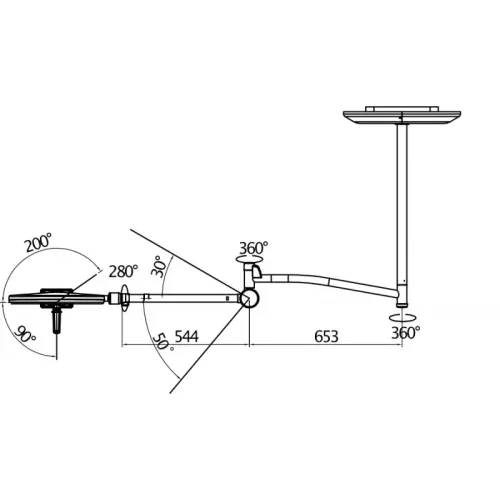 Lampa de tratament și chirurgie Luvis S300C lampa-zabiegowo-operacyjna-bezcieniowa-s300c-sufitowa (4).webp