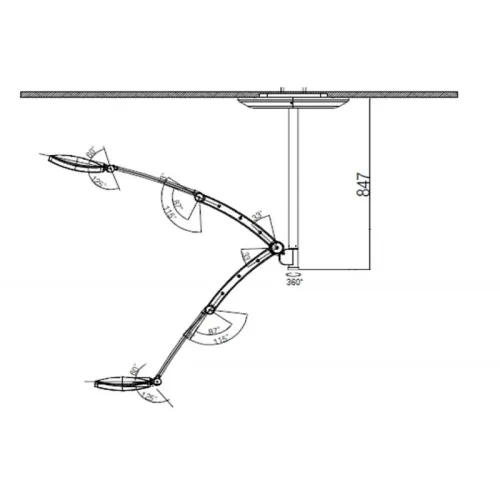 Lampa de tratament și chirurgie Luvis E100C lampa-zabiegowo-operacyjna-bezcieniowa-e100c-sufitowa (1).webp