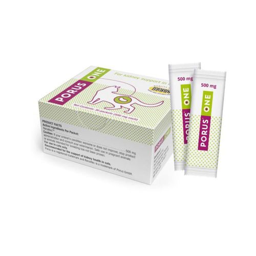 PORUS ONE pentru rinichi pentru pisici 30 x 500 mg Dechra dechra-porus-one-box-and-packets.jpg