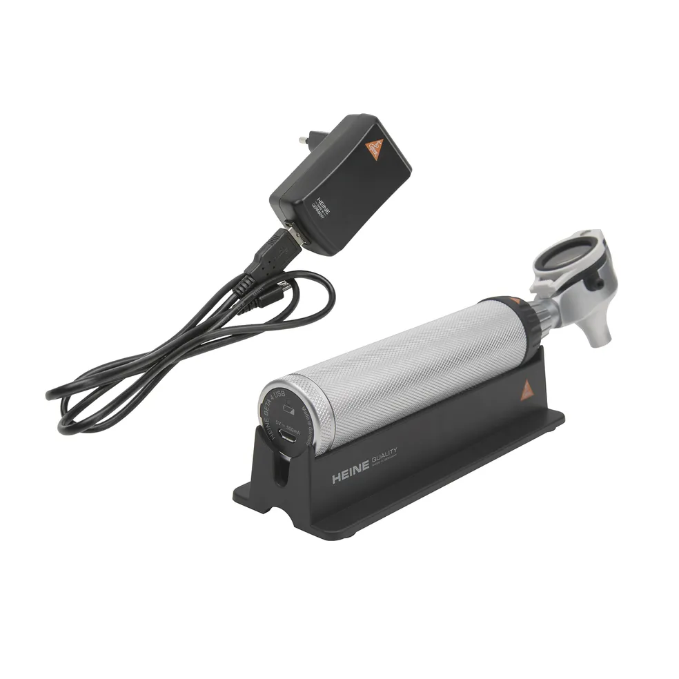 Otoscop BETA 200 LED VET cu mâner BETA 4 USB