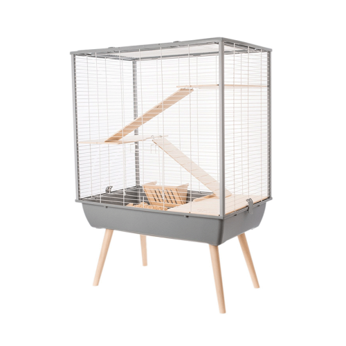 Neo Cosy cușcă mare pentru rozătoare H80 Zolux Neo-Cosy-szara.png