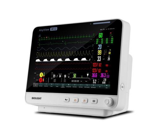 Monitor pacient M12 Biolight Kardiomonitor M12 Biolight z ekranem 12,1” monitoruje EKG, SpO₂, NIBP, oddech i temperaturę. Lekki, mobilny i precyzyjny — idealny do intensywnego nadzoru pacjentów.