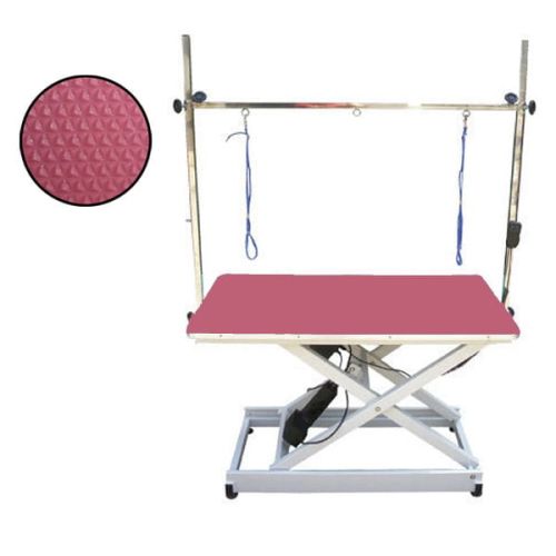 Masă de toaletare electrică 4Paws  stol-z-podnosnikiem-elektrycznym-rozowy-blat.jpg