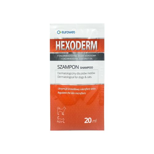 Hexoderm szampon dla psów i kotów 20 ml Eurowet.jpg