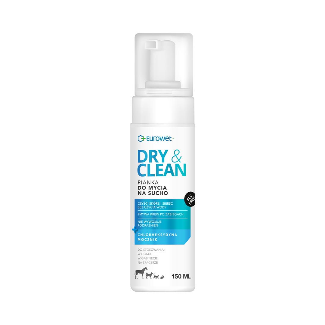 DRY&amp;CLEAN pianka do mycia na sucho 150ml Eurowet.jpg