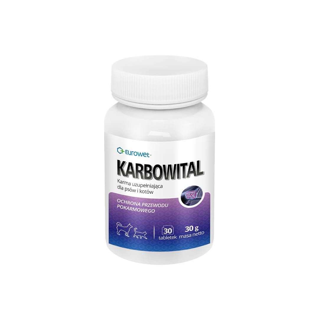 Carbovital pentru câini și pisici 30 buc Eurowet