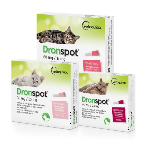 Dronspot pentru pisici picături Dronspot dla kotów krople.jpg